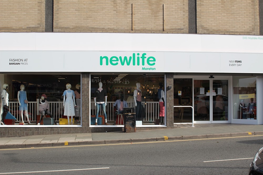 This picture shows the outside of the Moreton Newlife store