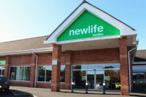 This picture shows the outside of the Yardley Newlife store