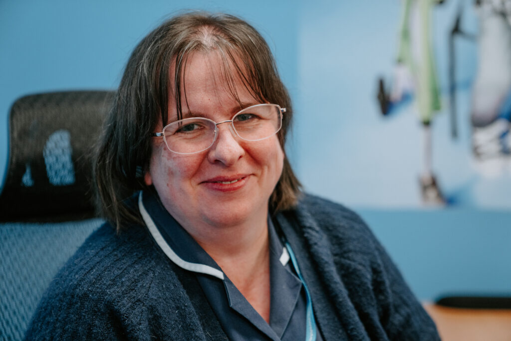 Female nurse smiling