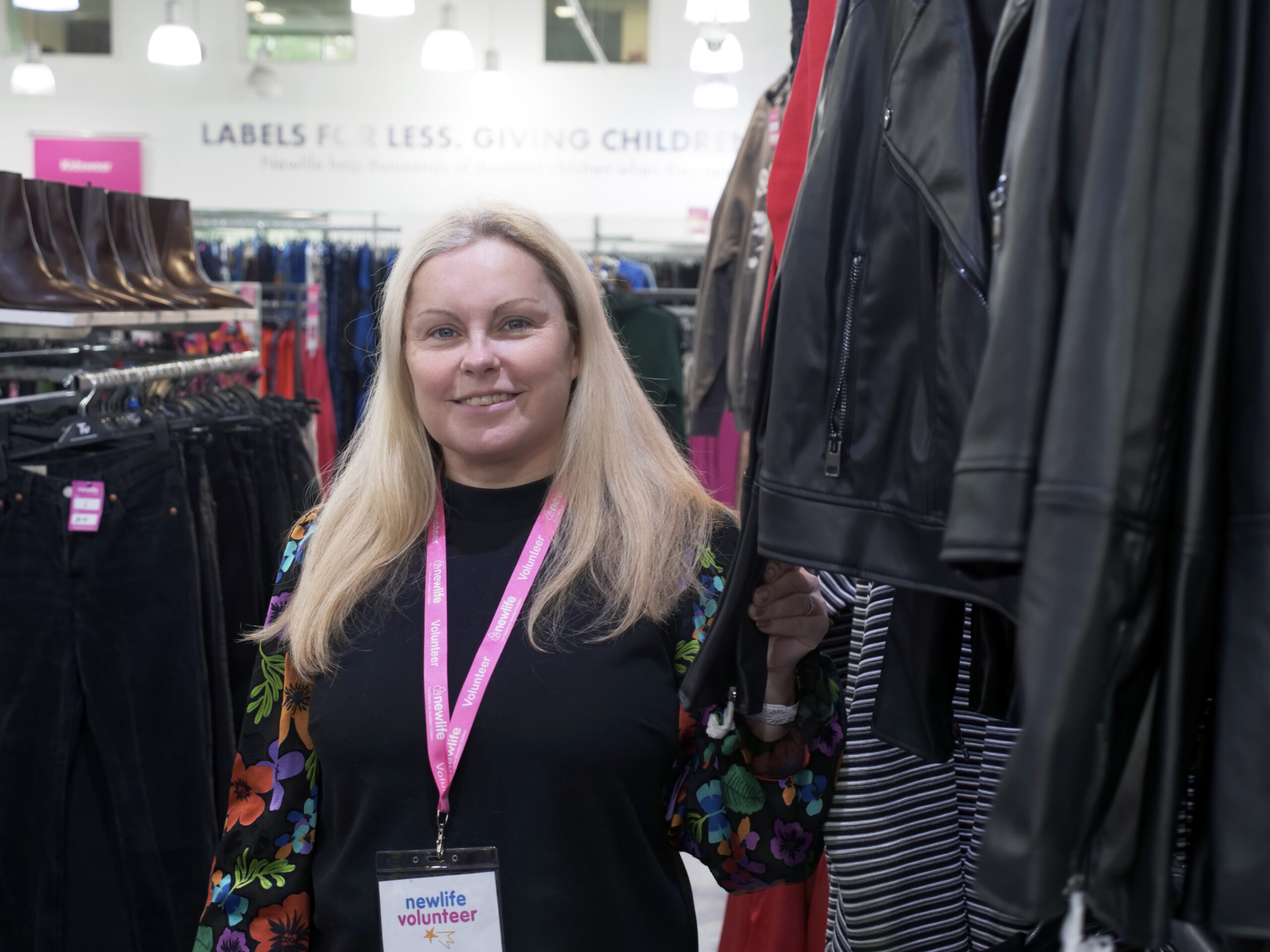 Newlife volunteer in store